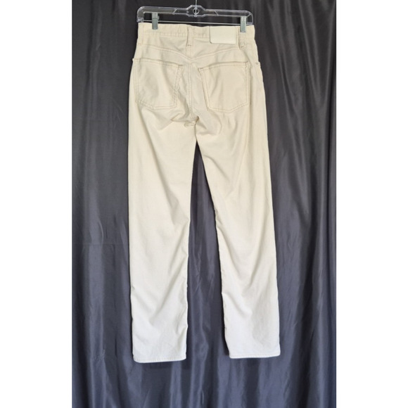 Moussy Vintage SAAB Corduroy Slater Cream Straight Leg Jean Pants 25 - Picture 4 of 8